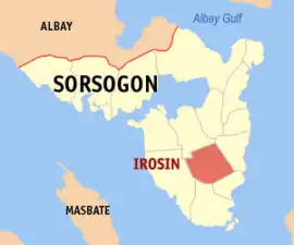 Irosin na Sorsogon  Coordenadas : 12°42'18"N, 124°1'55"E