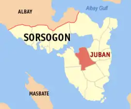 Juban na Sorsogon  Coordenadas : 12°50'52"N, 123°59'22"E