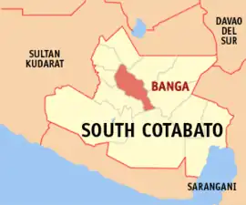 Banga na Cotabato do Sul  Coordenadas : 6°18'N, 124°47'E