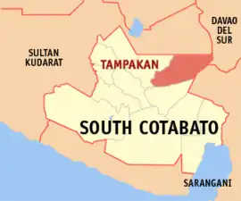 Tampakan na Cotabato do Sul  Coordenadas : 6°27'N, 124°56'E