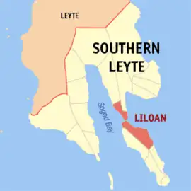 Liloan na Leyte do Sul  Coordenadas : 10°9'41.00"N, 125°7'49.01"E