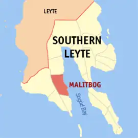 Malitbog na Leyte do Sul  Coordenadas : 10°9'N, 125°0'E