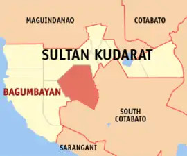 Bagumbayan na Sultan Kudarat Coordenadas : 6°32'1.96"N, 124°33'47.75"E