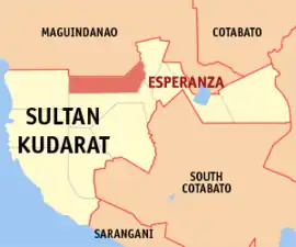 Esperanza na Sultan Kudarat  Coordenadas : 6°43'0"N, 124°31'0"E