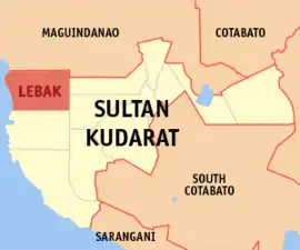 Lebak na Sultan Kudarat Coordenadas : 6°38'N, 124°4'E