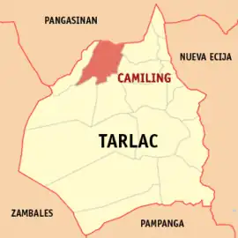 Camiling na Tarlac Coordenadas : 15°41'12"N, 120°24'47"E
