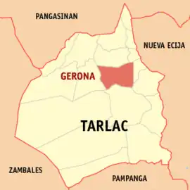 Gerona na Tarlac  Coordenadas : 15°36'25"N, 120°35'55"E