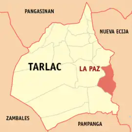La Paz na Tarlac Coordenadas : 15°26'35"N, 120°43'44"E