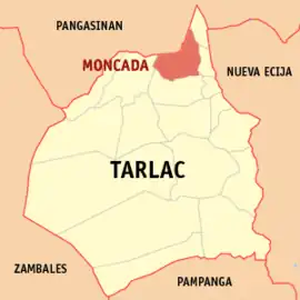 Moncada na Tarlac  Coordenadas : 15°43'59"N, 120°34'21"E