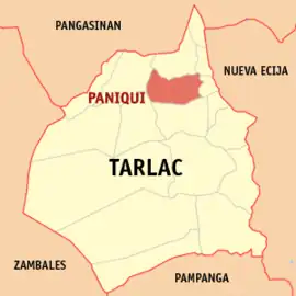 Paniqui na Tarlac  Coordenadas : 15°40'5"N, 120°34'44"E