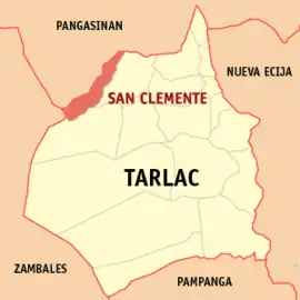 San Clemente na Tarlac  Coordenadas : 15°42'43"N, 120°21'37"E
