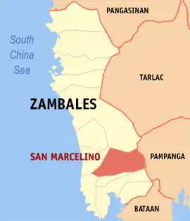 San Marcelino na Zambales  Coordenadas : 14°58'27.05"N, 120°9'26.39"E