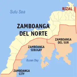 Rizal na Zamboanga do Norte  Coordenadas : 8°31'38"N, 123°33'6"E