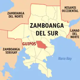 Guipos na Zamboanga do Sul  Coordenadas : 7°44'6"N, 123°19'23"E