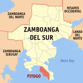Pitogo na Zamboanga do Sul  Coordenadas : 7°27'13"N, 123°18'48"E
