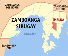 Imelda na Zamboanga Sibugay  Coordenadas : 7°38'33.90"N, 122°56'4.92"E
