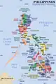 Map of the Philippines.