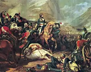 Napoleão na Batalha de Rivoli, 1845, óleo sobre tela
