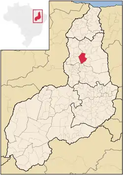 Localização de Alto Longá no Piauí