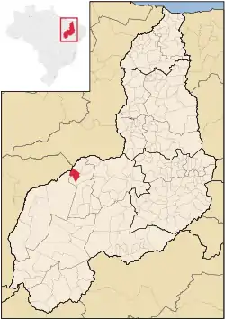 Localização de Antônio Almeida no Piauí