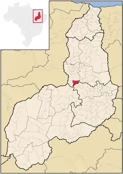 Localização de Arraial no Piauí