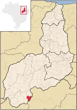 Localização de Avelino Lopes no Piauí