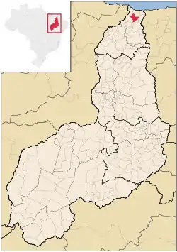 Localização de Bom Princípio do Piauí no Piauí