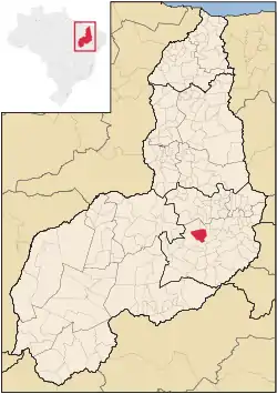 Localização de Campinas do Piauí no Piauí