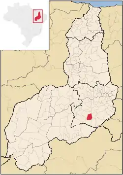 Localização de Campo Alegre do Fidalgo no Piauí