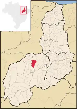 Localização de Canavieira no Piauí