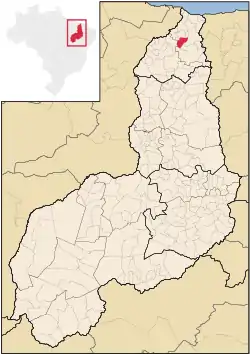Localização de Caraúbas do Piauí no Piauí