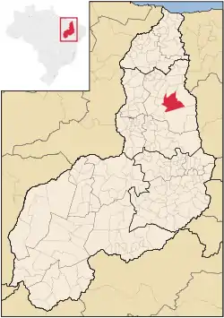 Localização de Castelo do Piauí no Piauí