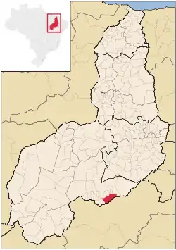 Localização de Dirceu Arcoverde no Piauí