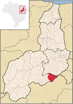 Localização de Dom Inocêncio no Piauí