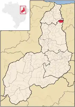 Localização de Domingos Mourão no Piauí