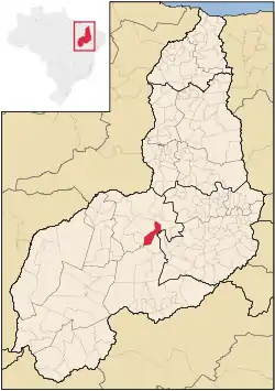 Localização de Flores do Piauí no Piauí