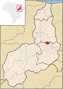 Localização de Inhuma no Piauí