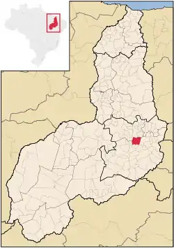 Localização de Itainópolis no Piauí