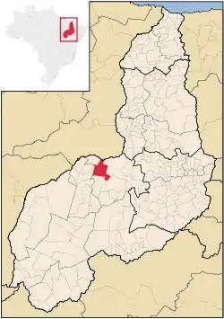 Localização de Jerumenha no Piauí