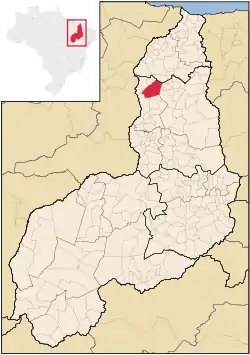 Localização de José de Freitas no Piauí