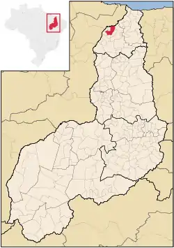 Localização de Luzilândia no Piauí