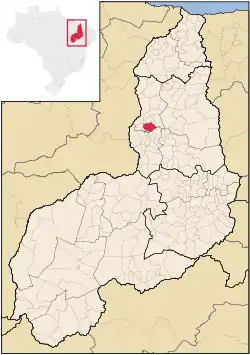 Localização de Monsenhor Gil no Piauí