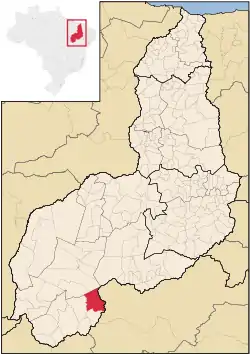 Localização de Morro Cabeça no Tempo no Piauí