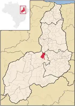 Localização de Nazaré do Piauí no Piauí