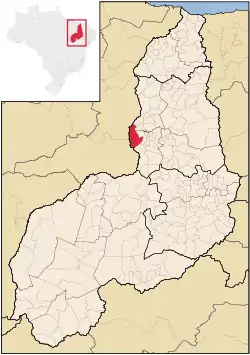 Localização de Palmeirais no Piauí
