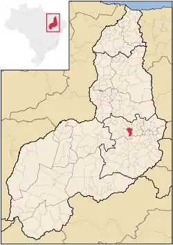 Localização de Paquetá no Piauí