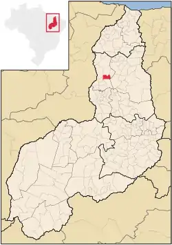 Localização de Pau D'Arco do Piauí no Piauí
