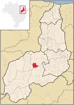 Localização de Pavussu no Piauí