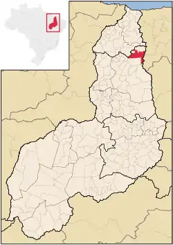 Localização de Pedro II no Piauí