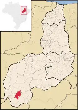 Localização de Riacho Frio no Piauí